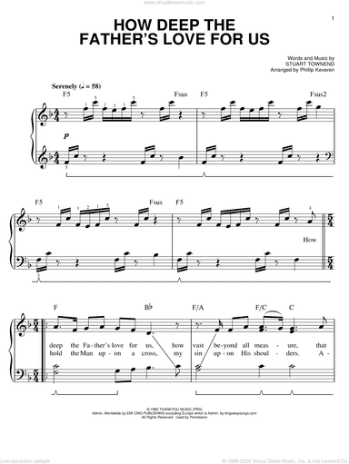 How Deep The Father's Love For Us (arr. Phillip Keveren)
