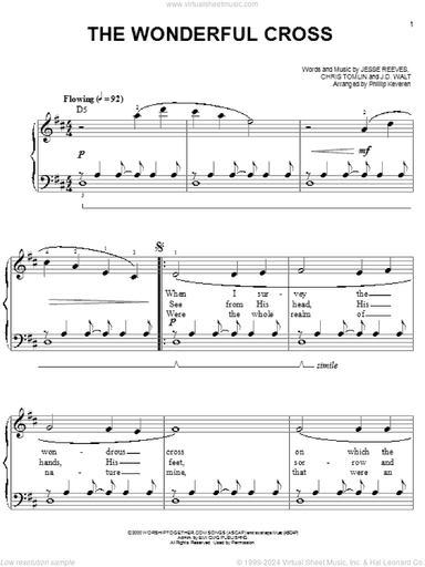The Wonderful Cross (arr. Phillip Keveren)