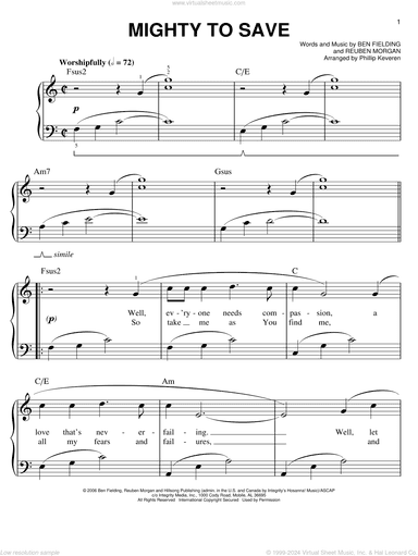 Mighty To Save (arr. Phillip Keveren)