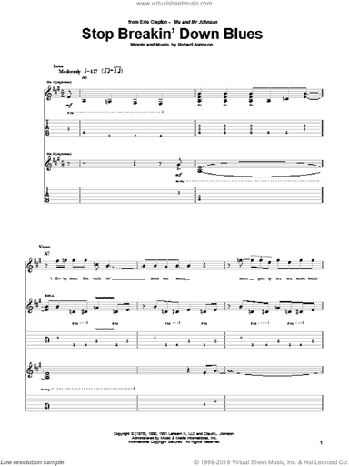 Stop Breakin' Down Blues