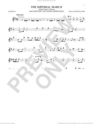 The Imperial March (Darth Vader's Theme) (from Star Wars: The Empire Strikes Back)