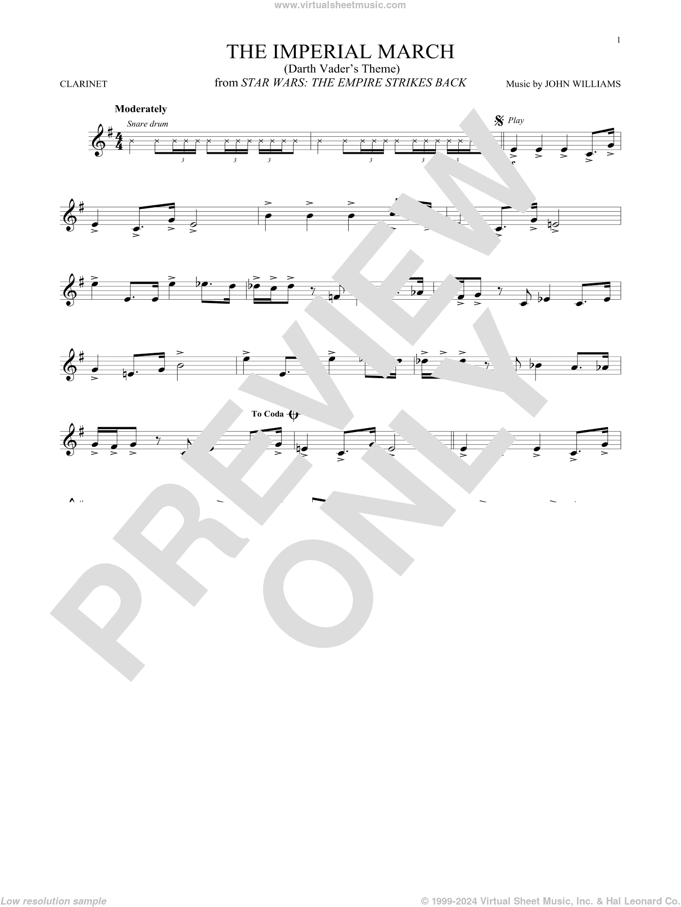 The Imperial March (Darth Vader's Theme) (from Star Wars: The Empire Strikes Back)