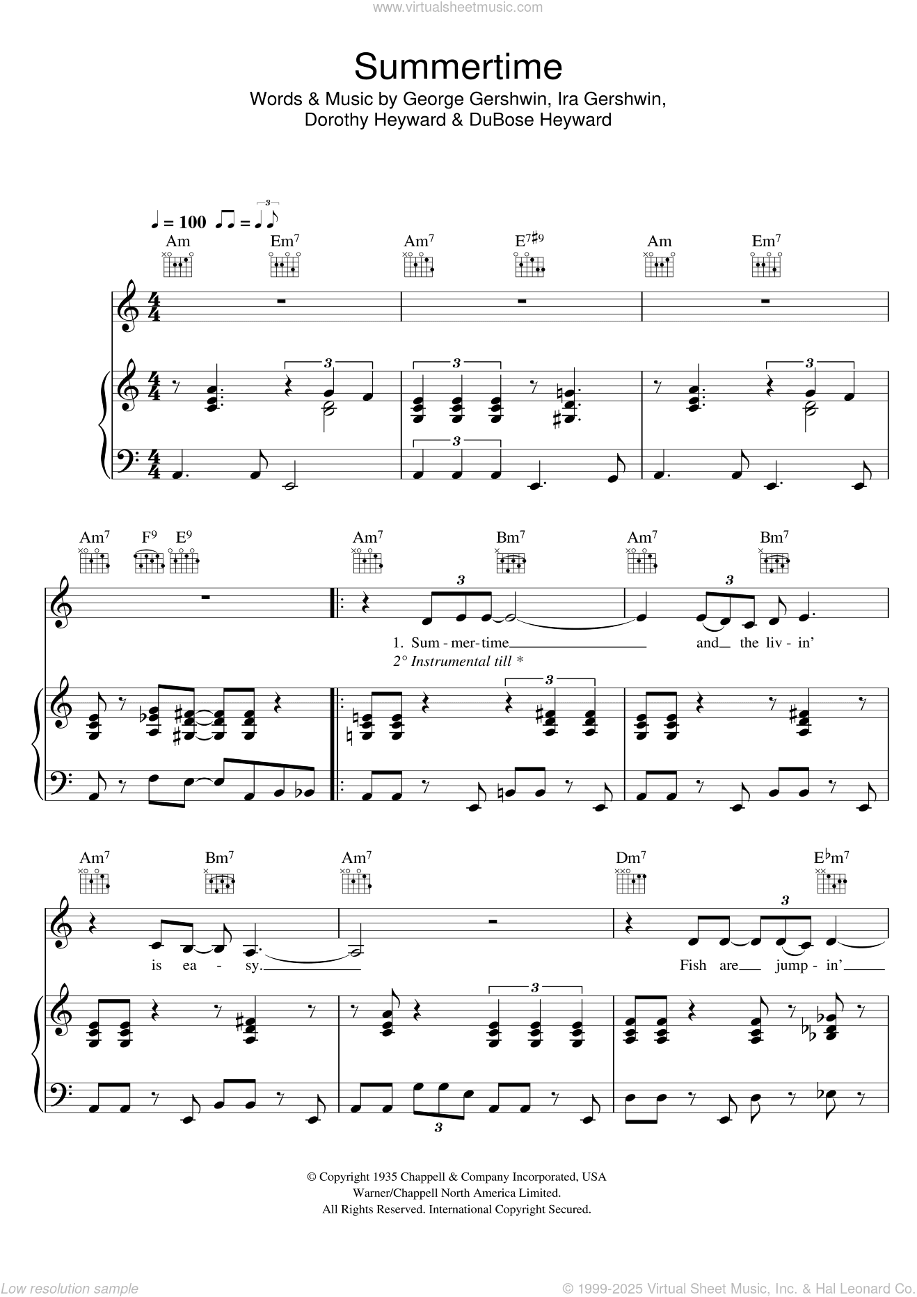 Summertime (from Porgy And Bess)