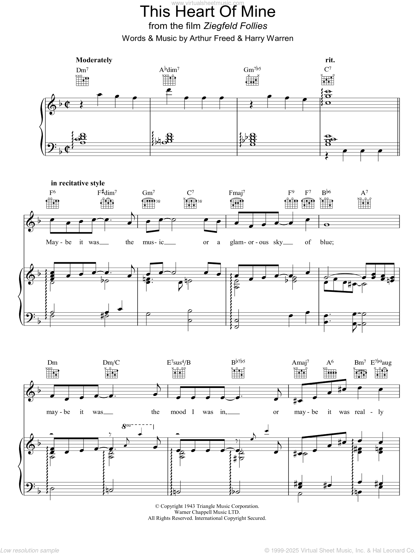 This Heart Of Mine (from Ziegfried Follies)