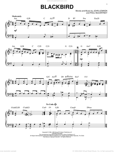 Blackbird [Jazz version] (arr. Brent Edstrom)