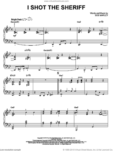 I Shot The Sheriff [Jazz version] (arr. Brent Edstrom)