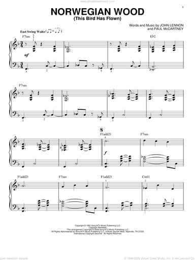 Norwegian Wood (This Bird Has Flown) [Jazz version] (arr. Brent Edstrom)