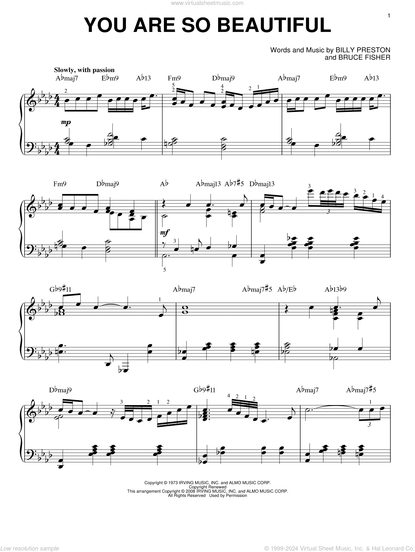 You Are So Beautiful [Jazz version] (arr. Brent Edstrom)