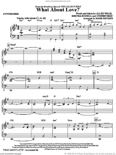 What About Love? (from The Color Purple)