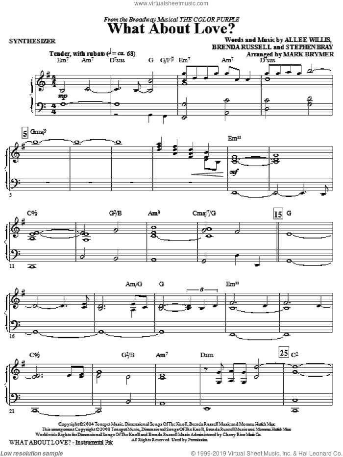 What About Love? (from The Color Purple)
