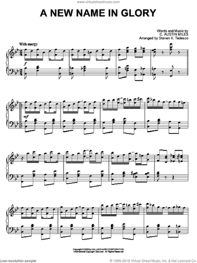 A New Name In Glory [Ragtime version]