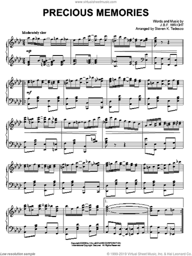 Precious Memories [Ragtime version]
