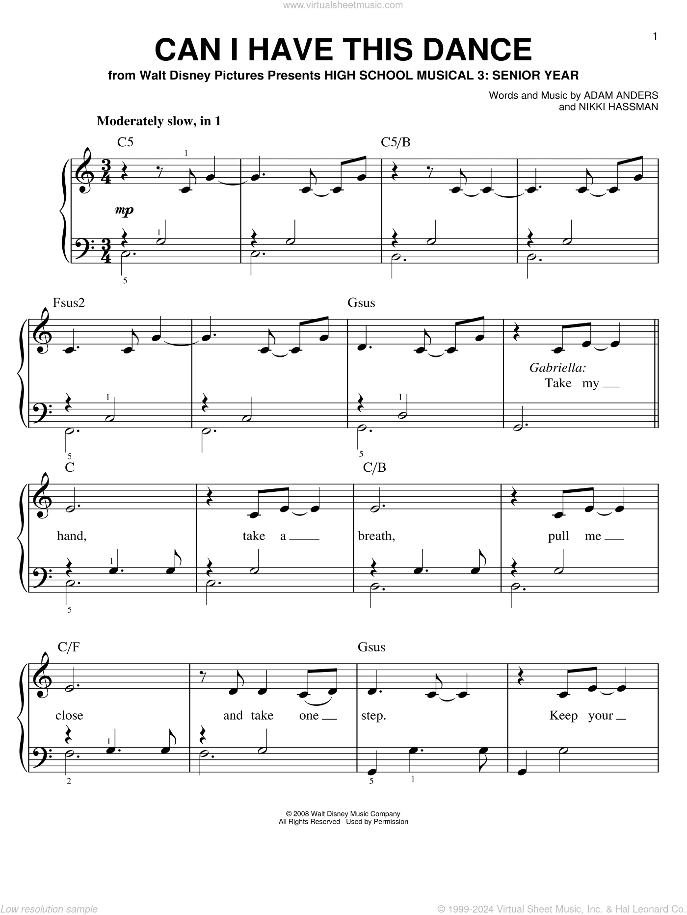 Can I Have This Dance, (easy)
