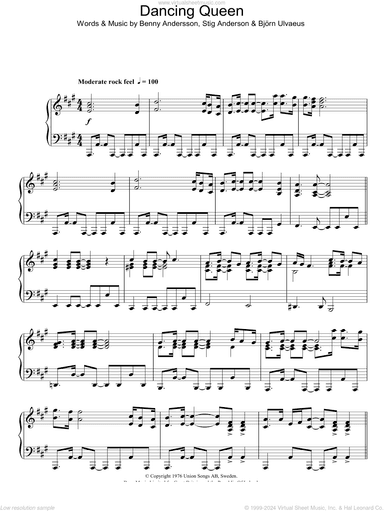 Dancing Queen, (intermediate)