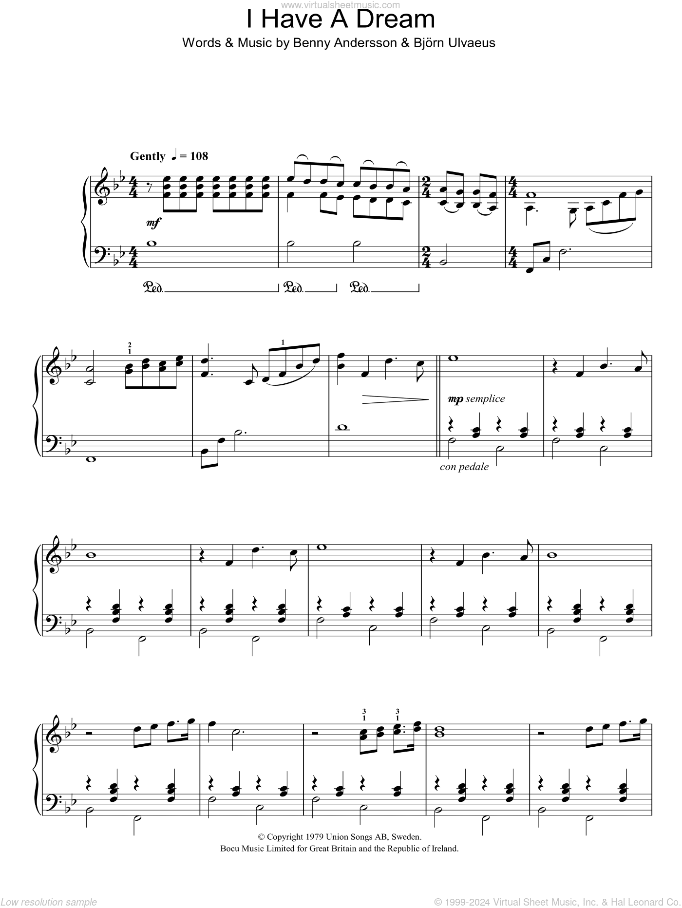 I Have A Dream, (intermediate)