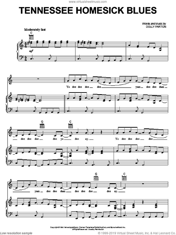 Tennessee Homesick Blues