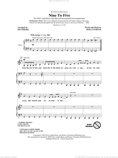 Nine To Five (arr. Ed Lojeski)