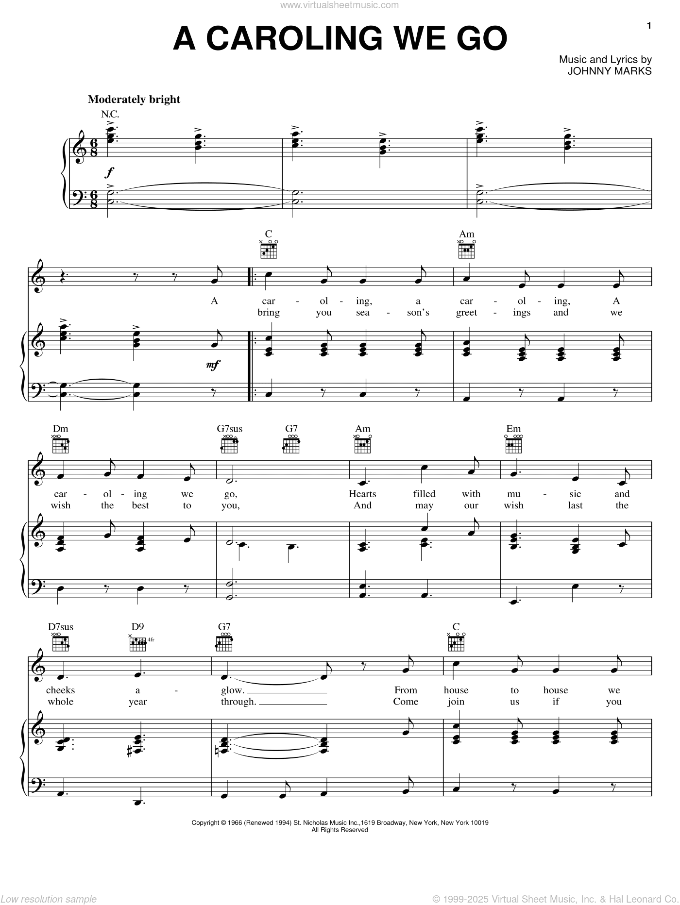 A Caroling We Go