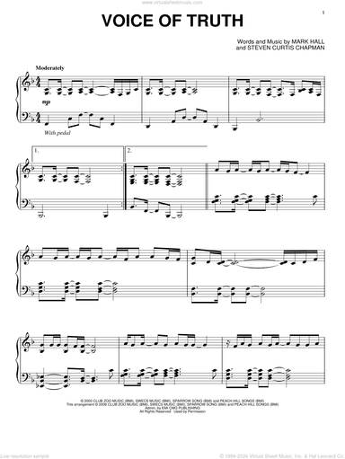 Voice Of Truth, (intermediate)