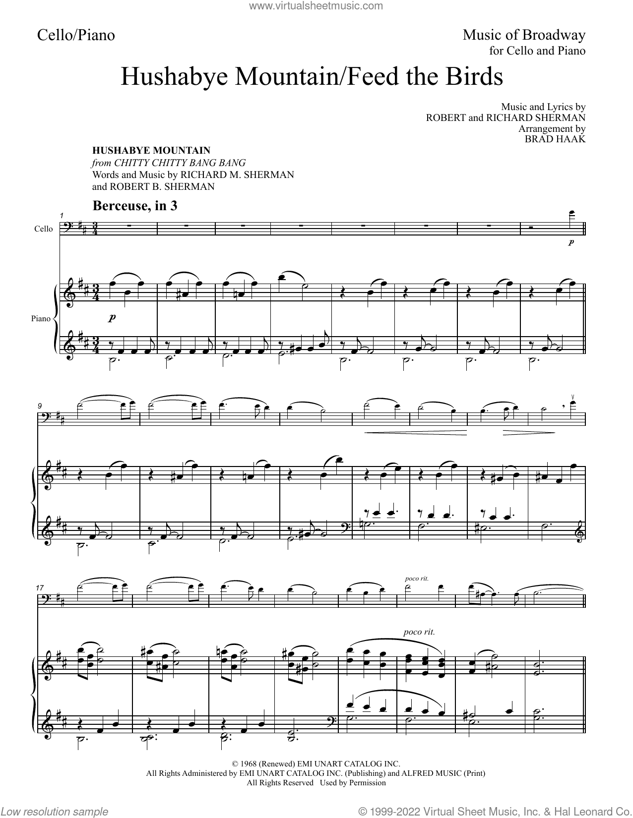 Hushabye Mountain / Feed The Birds (Medley) (arr. Brad Haak)