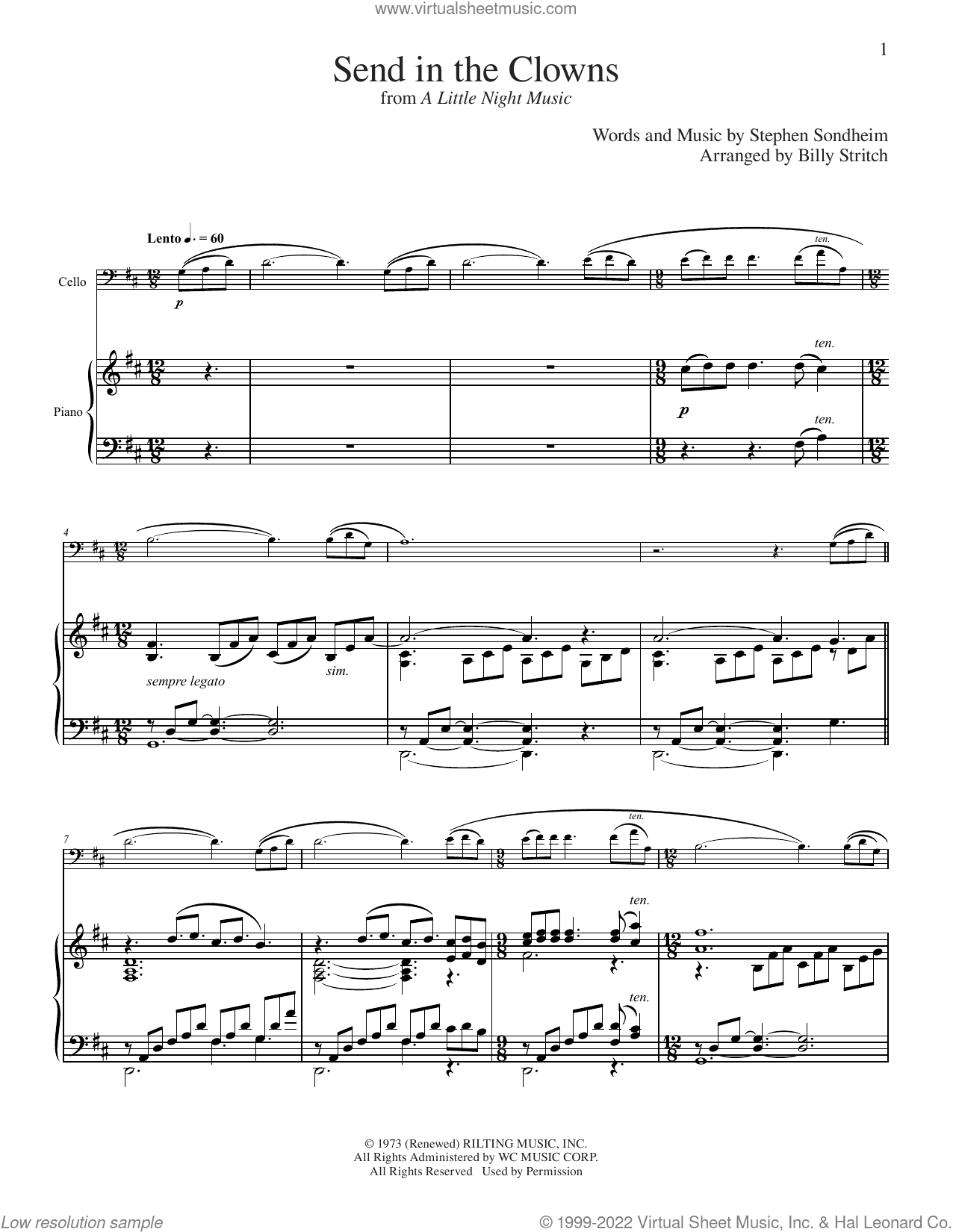Send In The Clowns (from A Little Night Music) (arr. Billy Stritch)