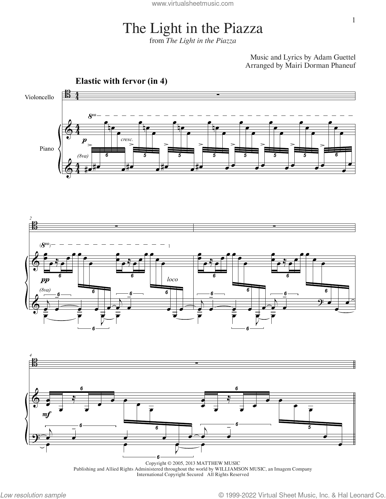 The Light In The Piazza (arr. Mairi Dorman-Phaneuf)