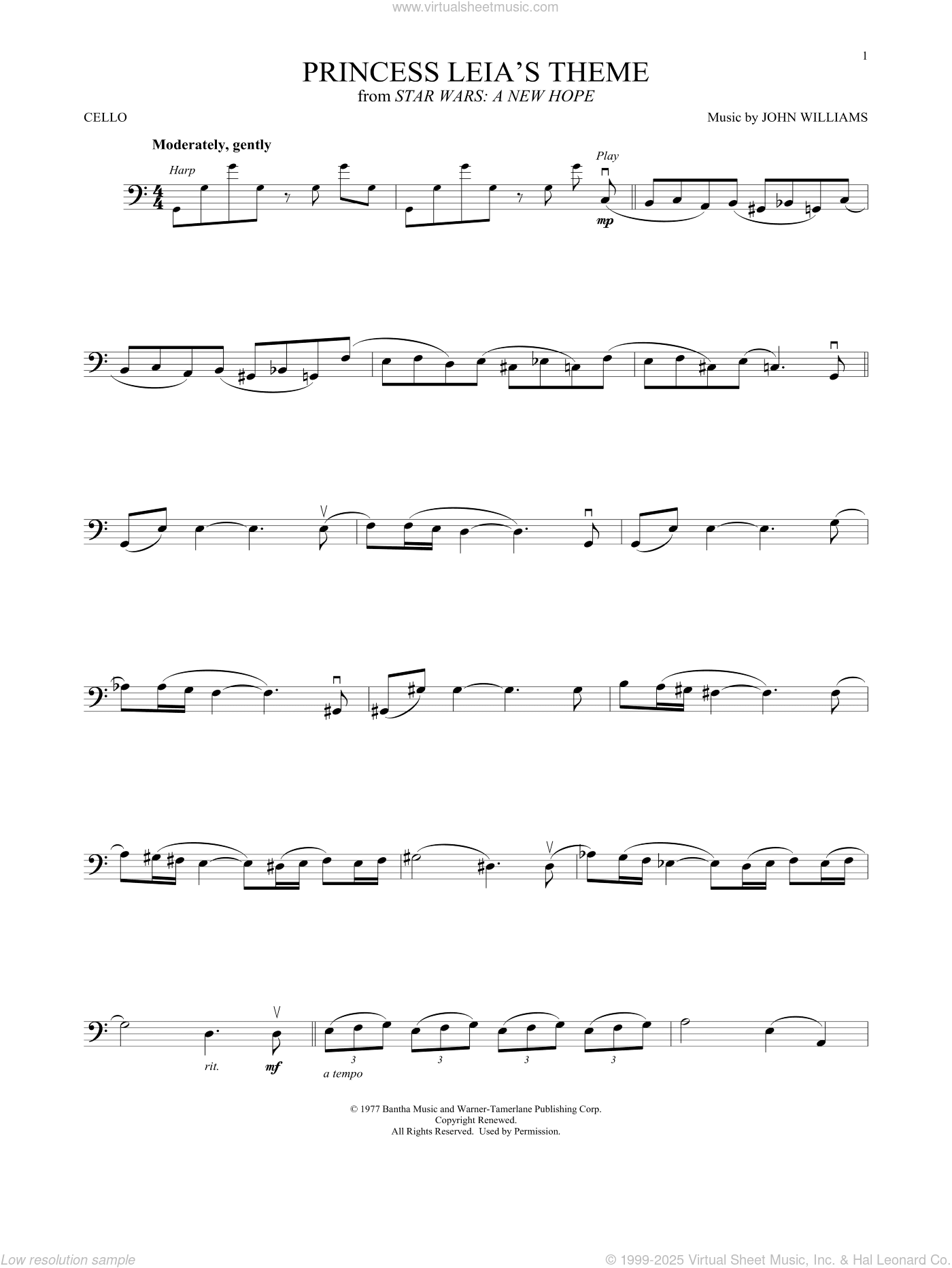 Princess Leia's Theme (from Star Wars: A New Hope)