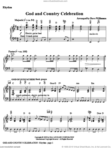 God And Country Celebration (Medley)