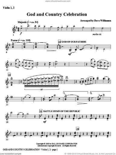 God And Country Celebration (Medley)