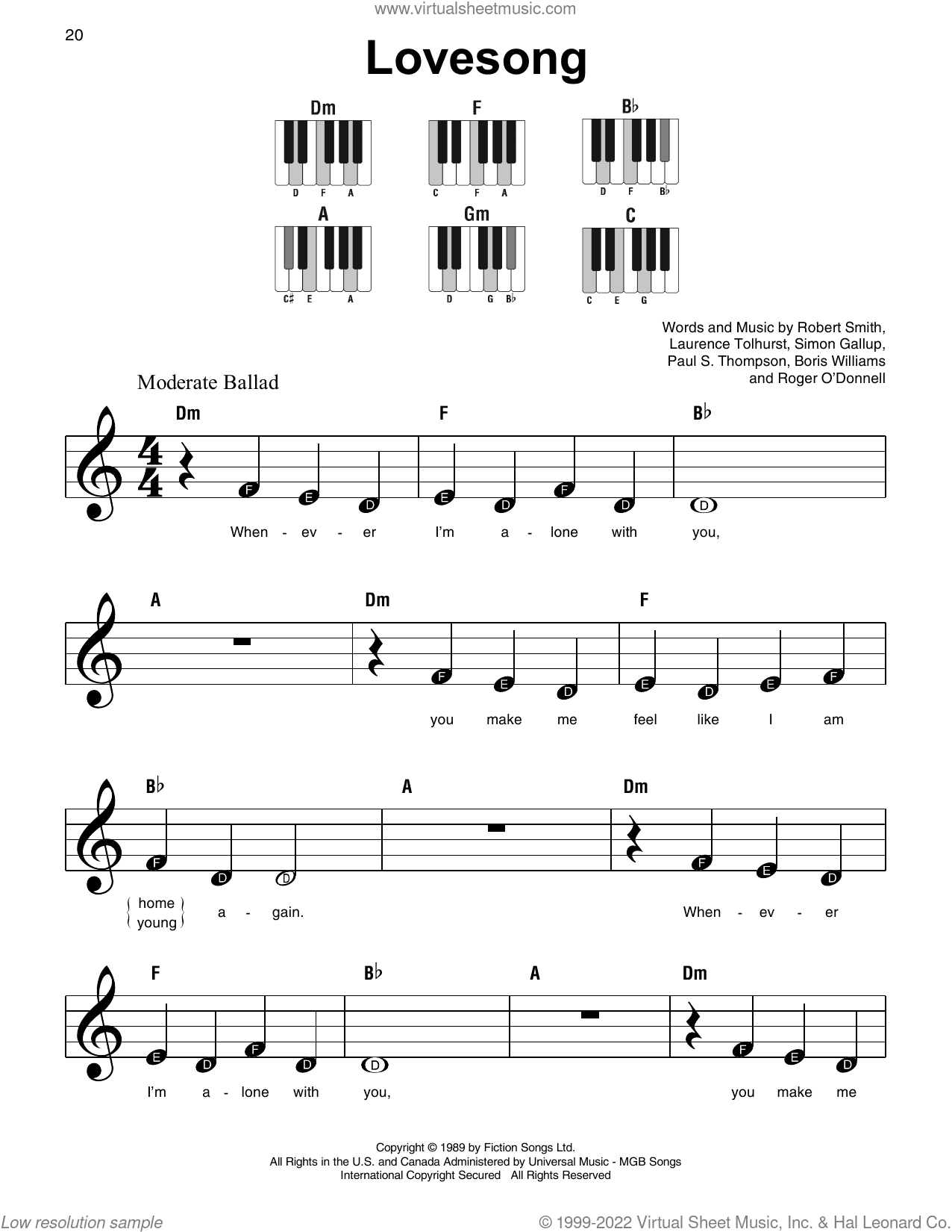 Lovesong, (beginner)