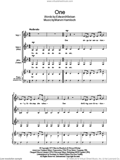 One (from A Chorus Line)