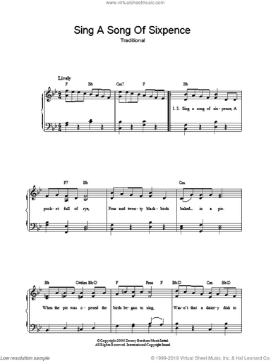 Sing A Song Of Sixpence