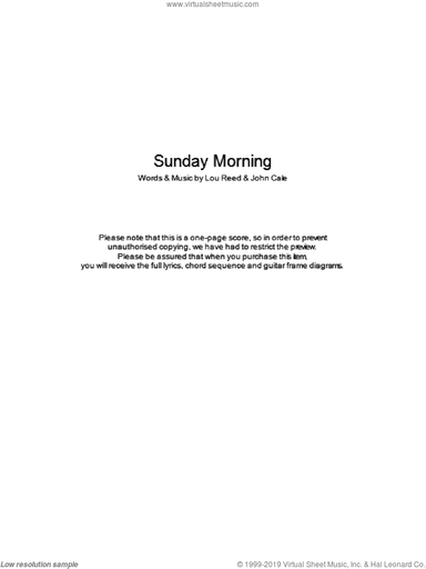 Sunday Morning