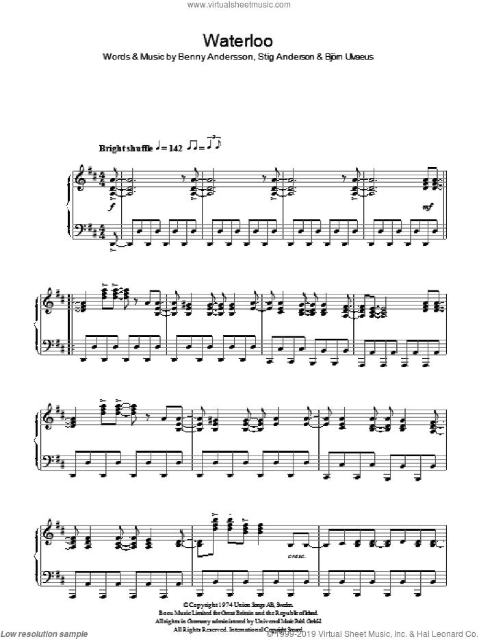 Waterloo, (intermediate)