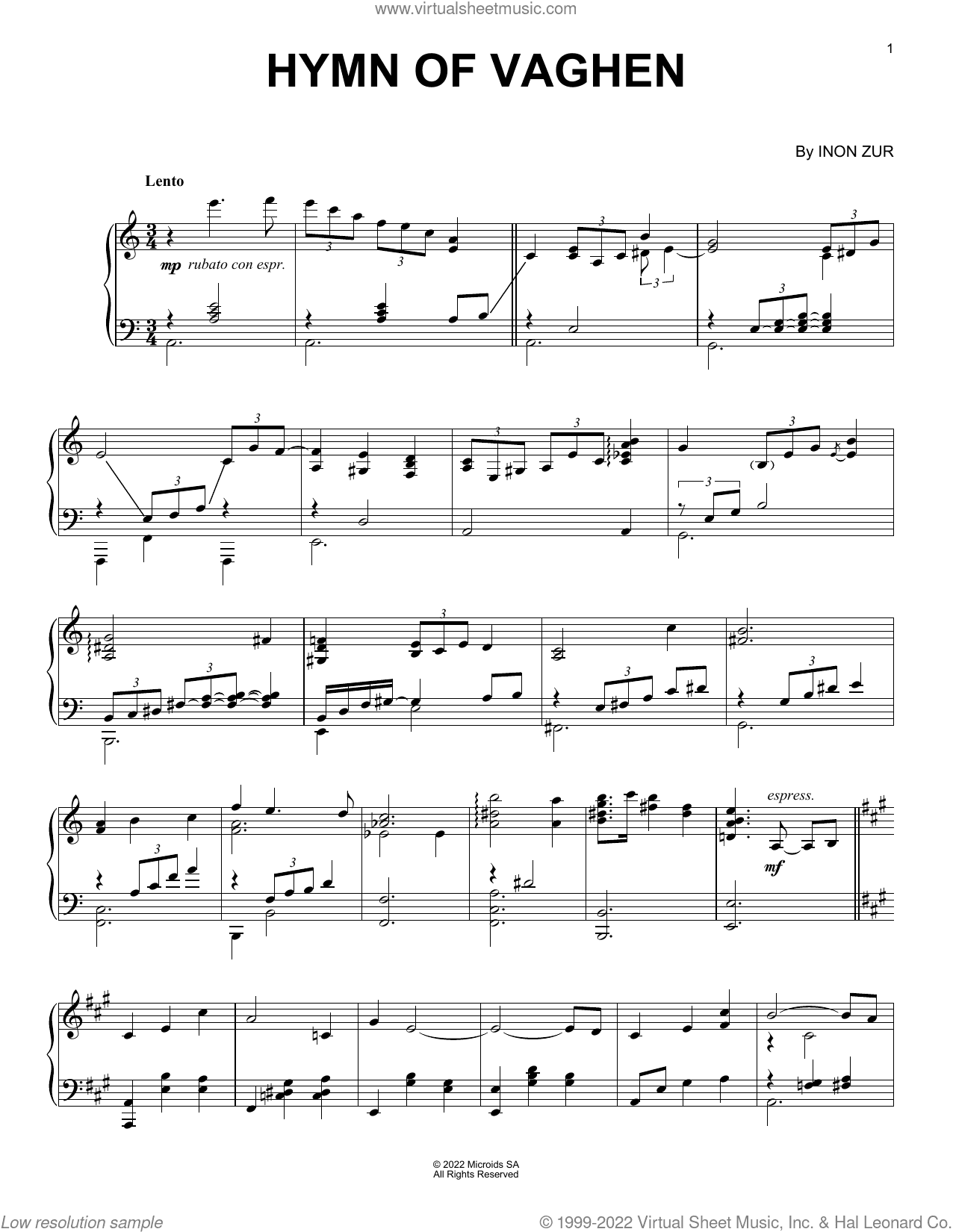 Hymn Of Vaghen (from Syberia: The World Before)