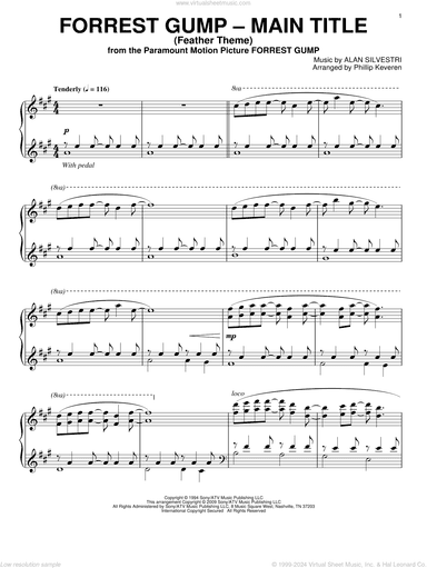 Forrest Gump - Main Title (Feather Theme) (arr. Phillip Keveren)