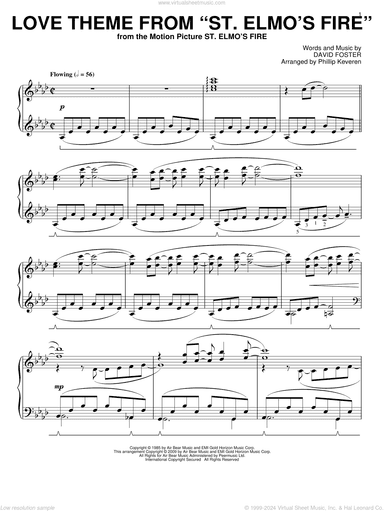 Love Theme From St. Elmo's Fire (arr. Phillip Keveren)