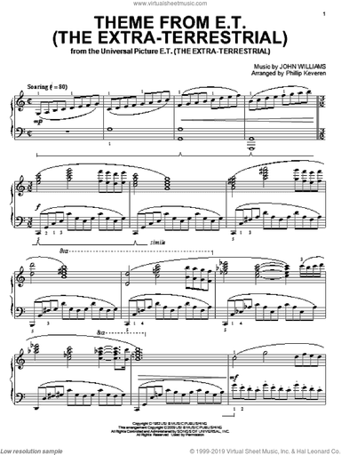 Theme from E.T. (The Extra-Terrestrial) (arr. Phillip Keveren)