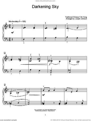 Darkening Sky (arr. Joseph Johnson)
