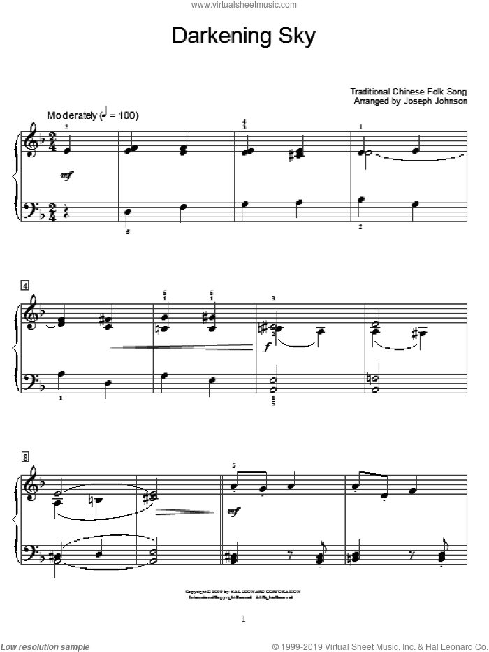 Darkening Sky (arr. Joseph Johnson)