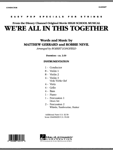 We're All in This Together (from High School Musical)