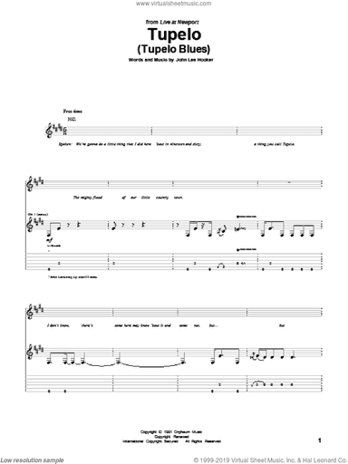 Tupelo (Tupelo Blues)