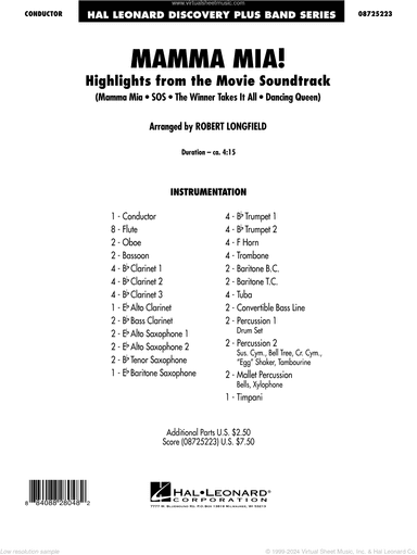 Mamma Mia!, highlights from the movie soundtrack