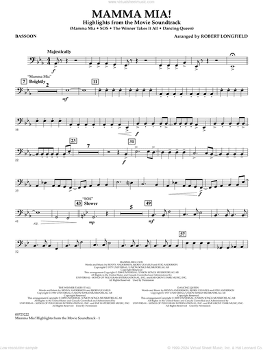 Mamma Mia!, highlights from the movie soundtrack