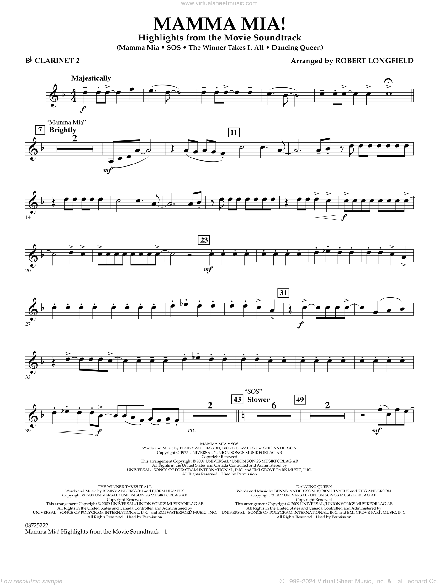 Mamma Mia!, highlights from the movie soundtrack