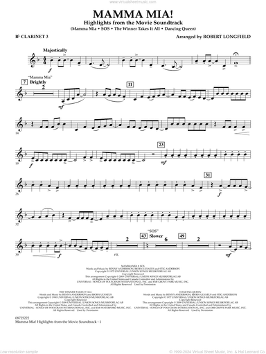 Mamma Mia!, highlights from the movie soundtrack