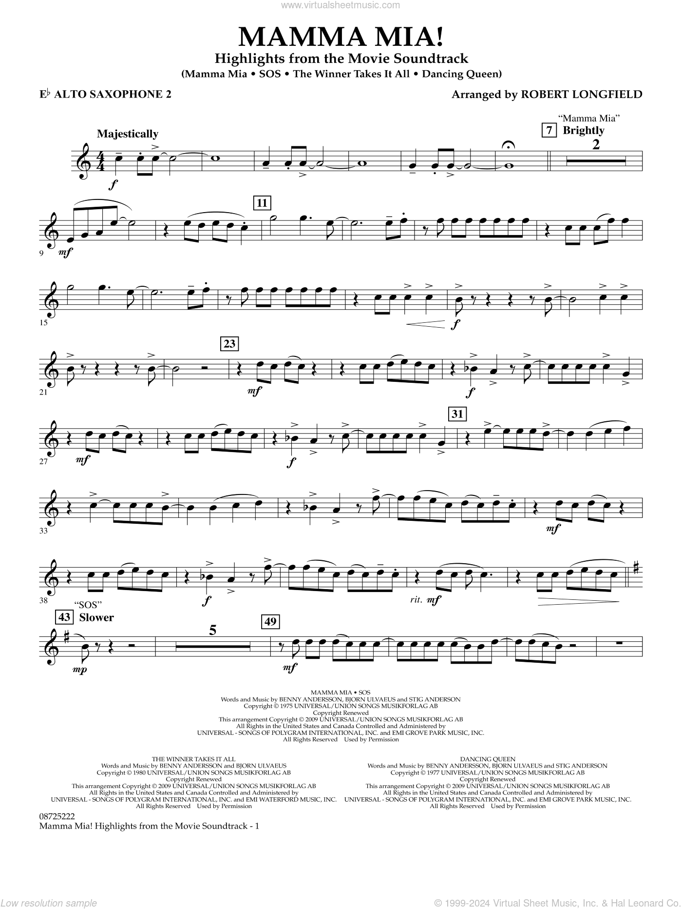Mamma Mia!, highlights from the movie soundtrack