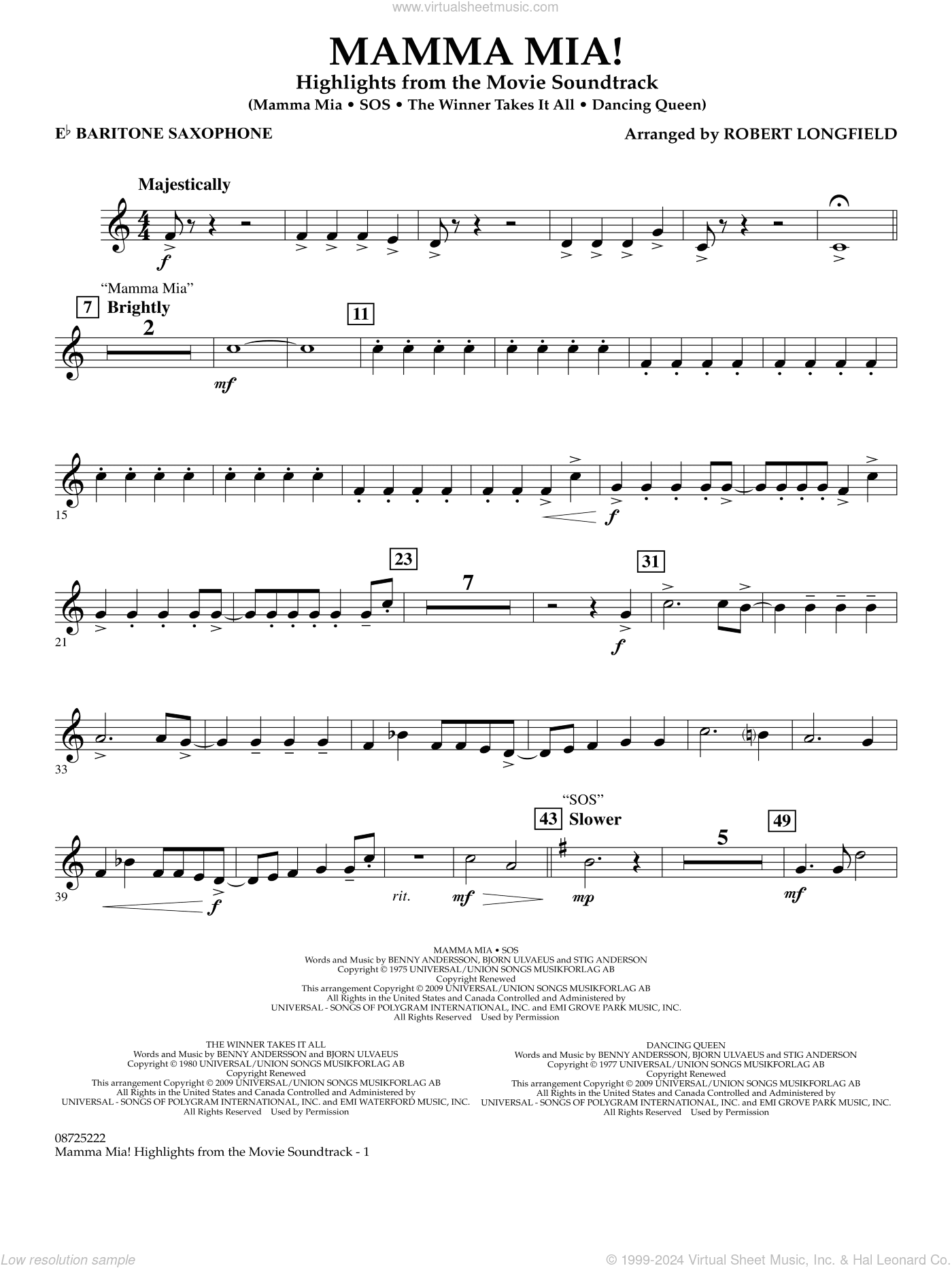 Mamma Mia!, highlights from the movie soundtrack