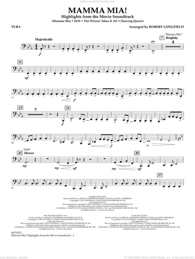 Mamma Mia!, highlights from the movie soundtrack