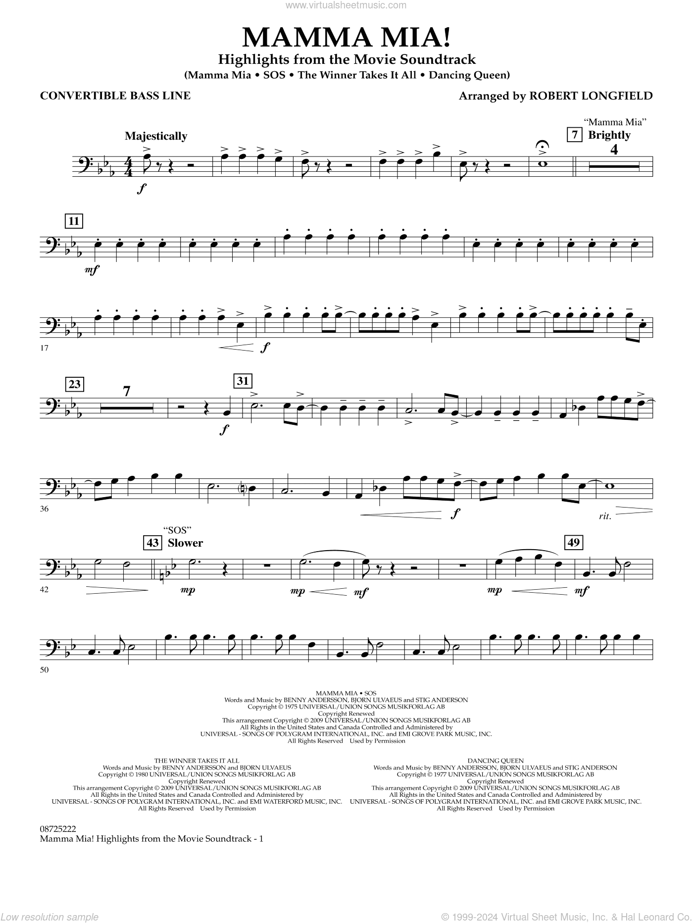 Mamma Mia!, highlights from the movie soundtrack